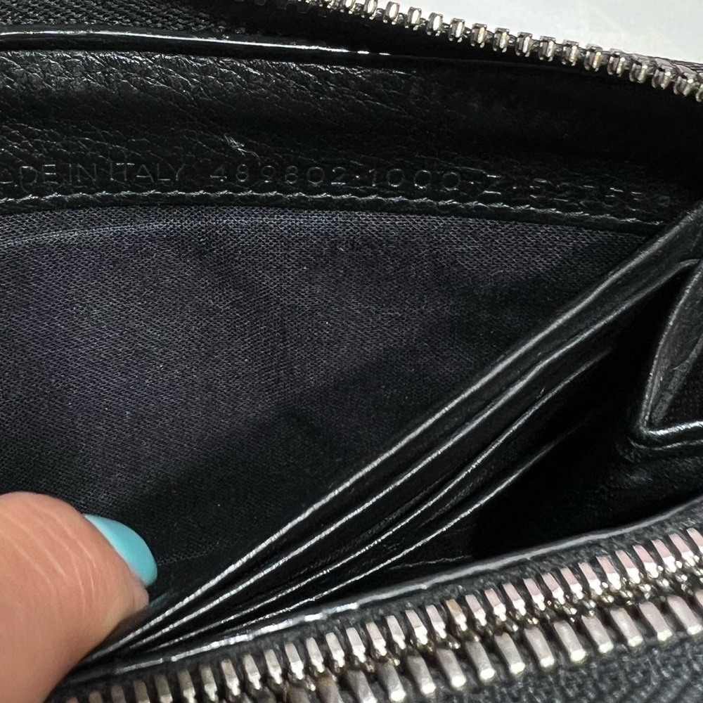 Balenciaga continental Black Leather Wallet EUC - Picture 14 of 17